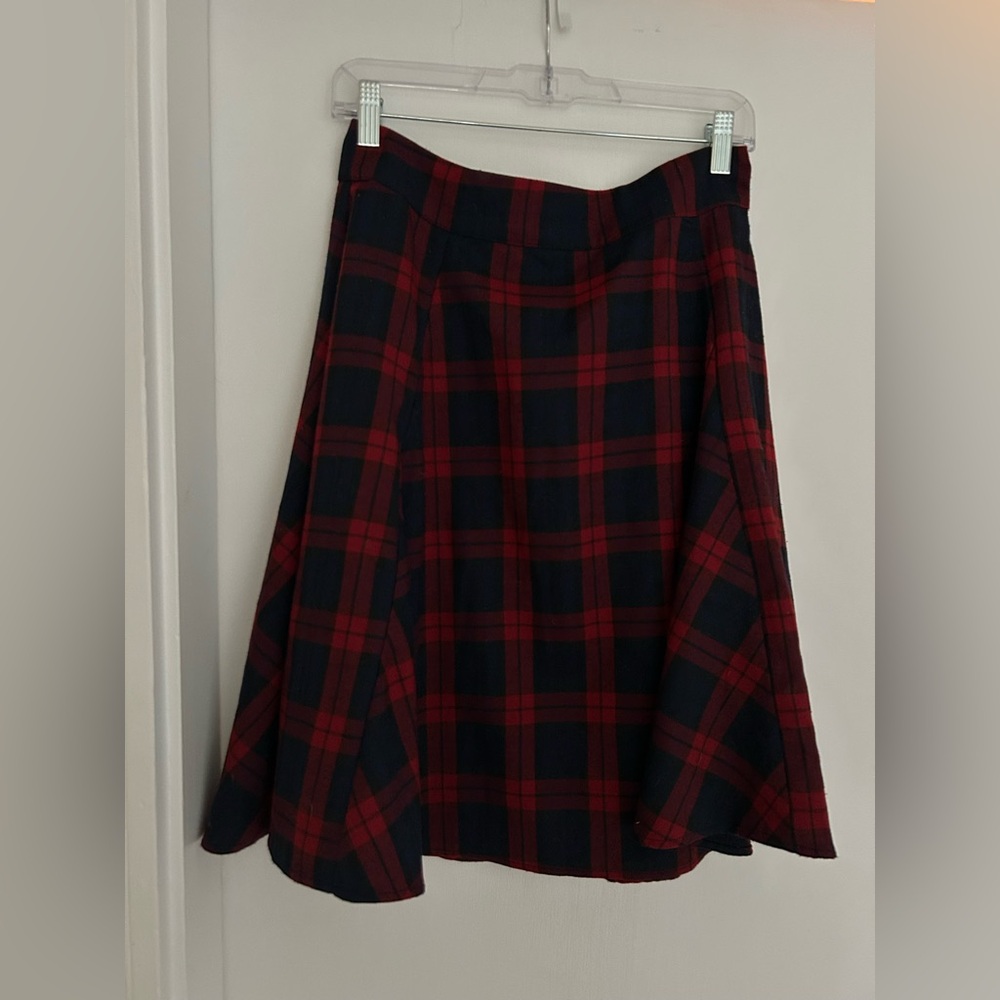 Collectif Red and Navy skirt UK12